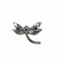 Dragonfly Rhinestone Brooch Two Pieces For Clothing DIY Crafts 2 Inch